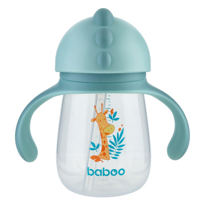 Кружка-поильник с трубочкой 260мл Safari Baboo 8-122